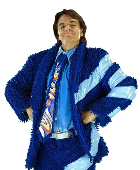 Ludovico P. Luche Blue Faux Far Jacket