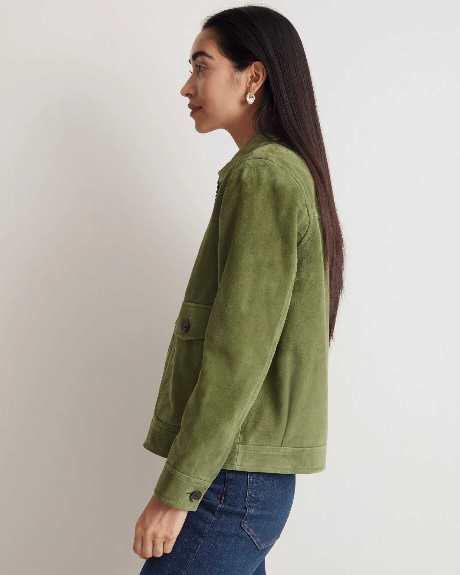 Madewell-Green-Suede-Jacket-SideView