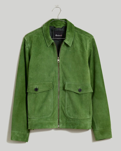 Madewell-Suede-Leather-Jacket-Green