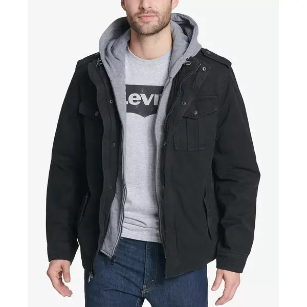 Men’s-Sherpa-Lined-Two-Pocket-Hooded-Trucker-Jacket