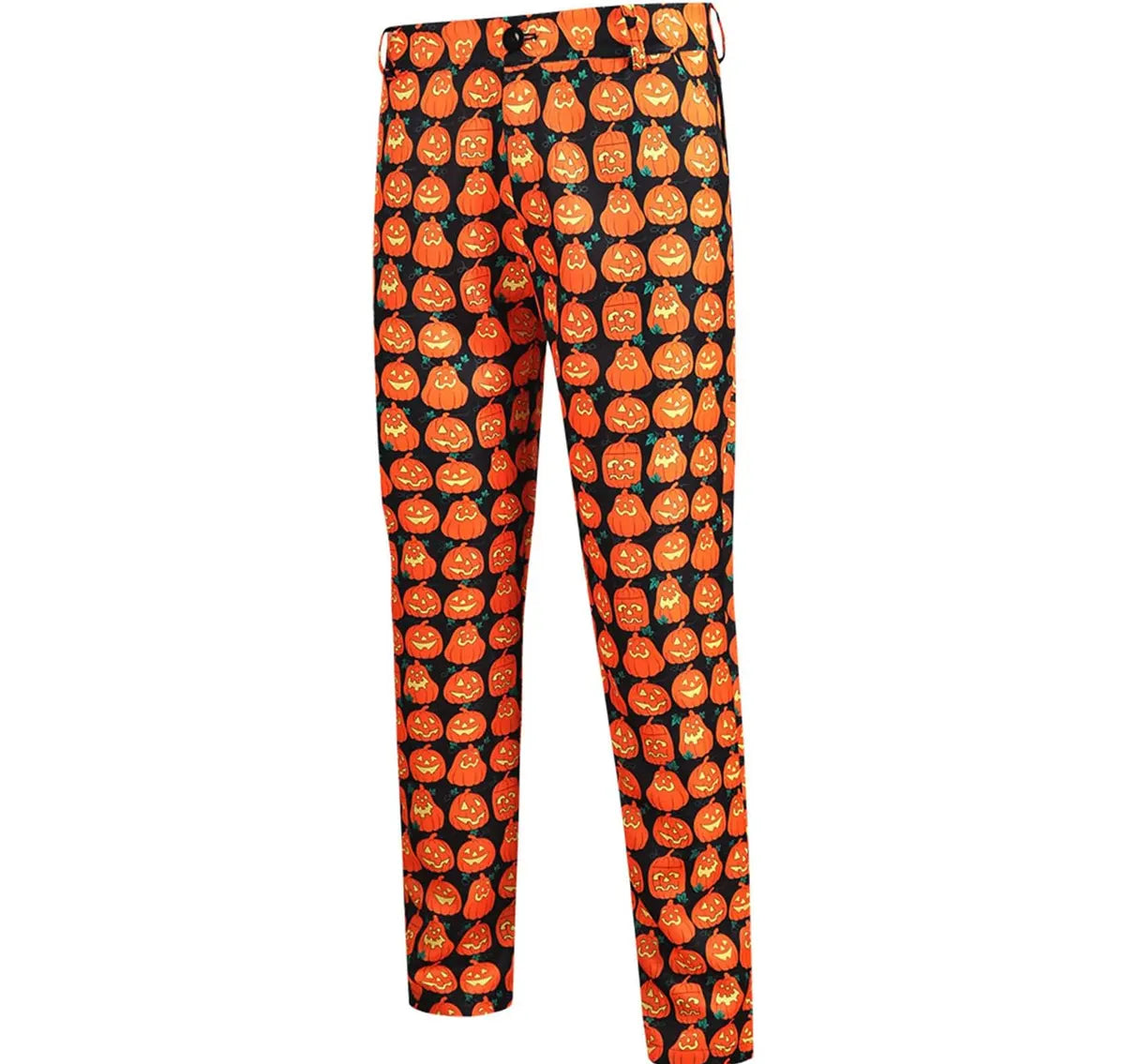 Men's Halloween Pumpkin Regular Fit Suit