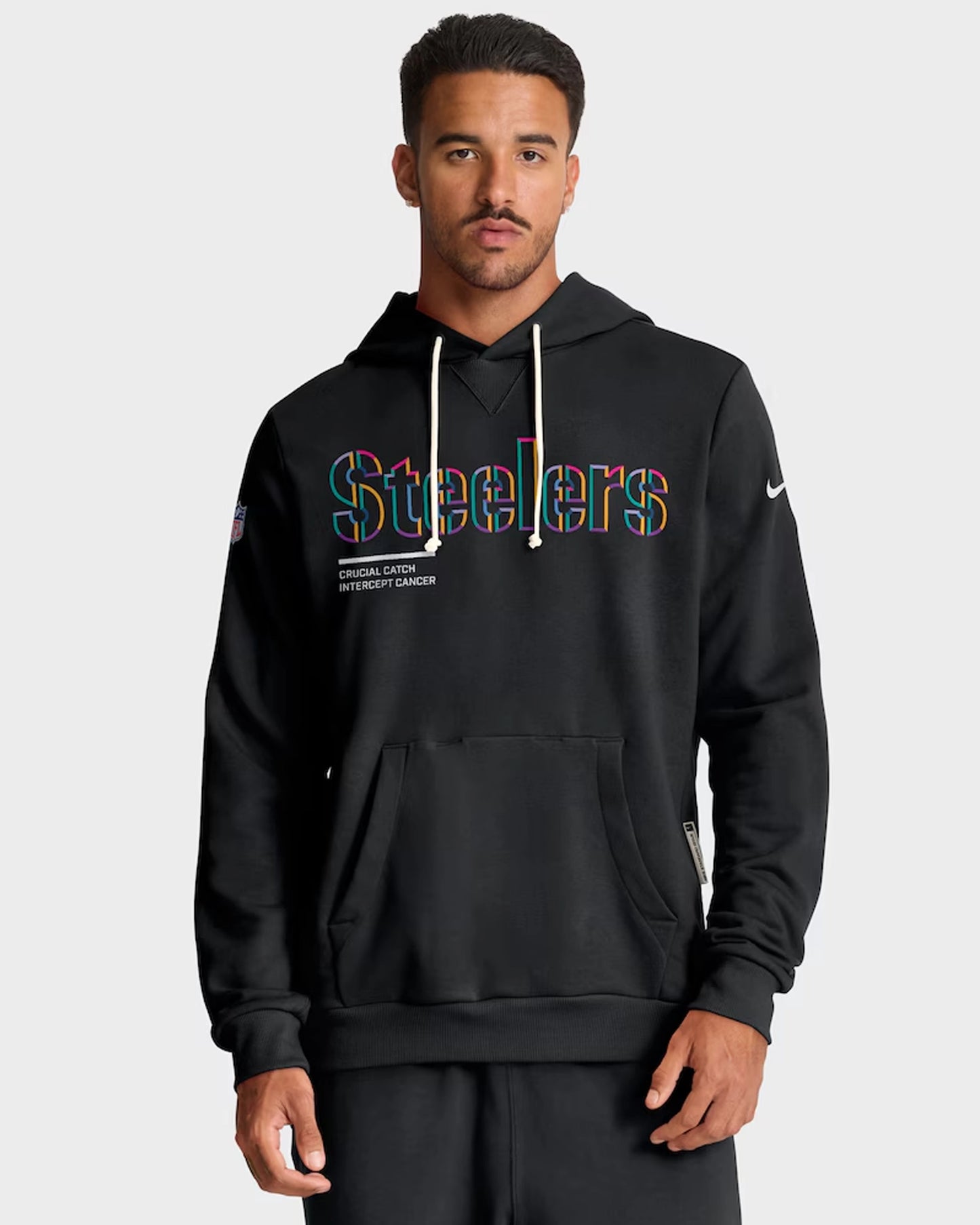 Mens-Pittsburgh-Steelers-Nike-Black-2025-NFL-Crucial-Catch-Sideline-Standard-Issue-Dri-FIT-Pullover-Hoodie