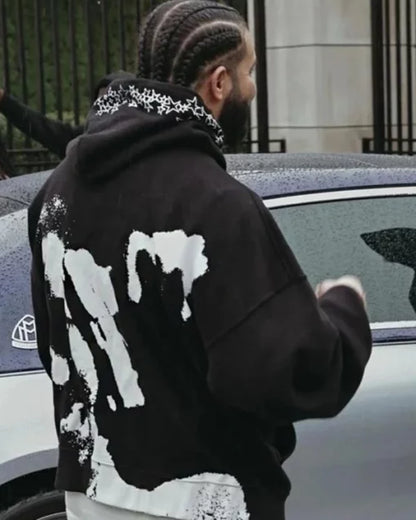 Mens Drake Hate Survivor Black Hoodie