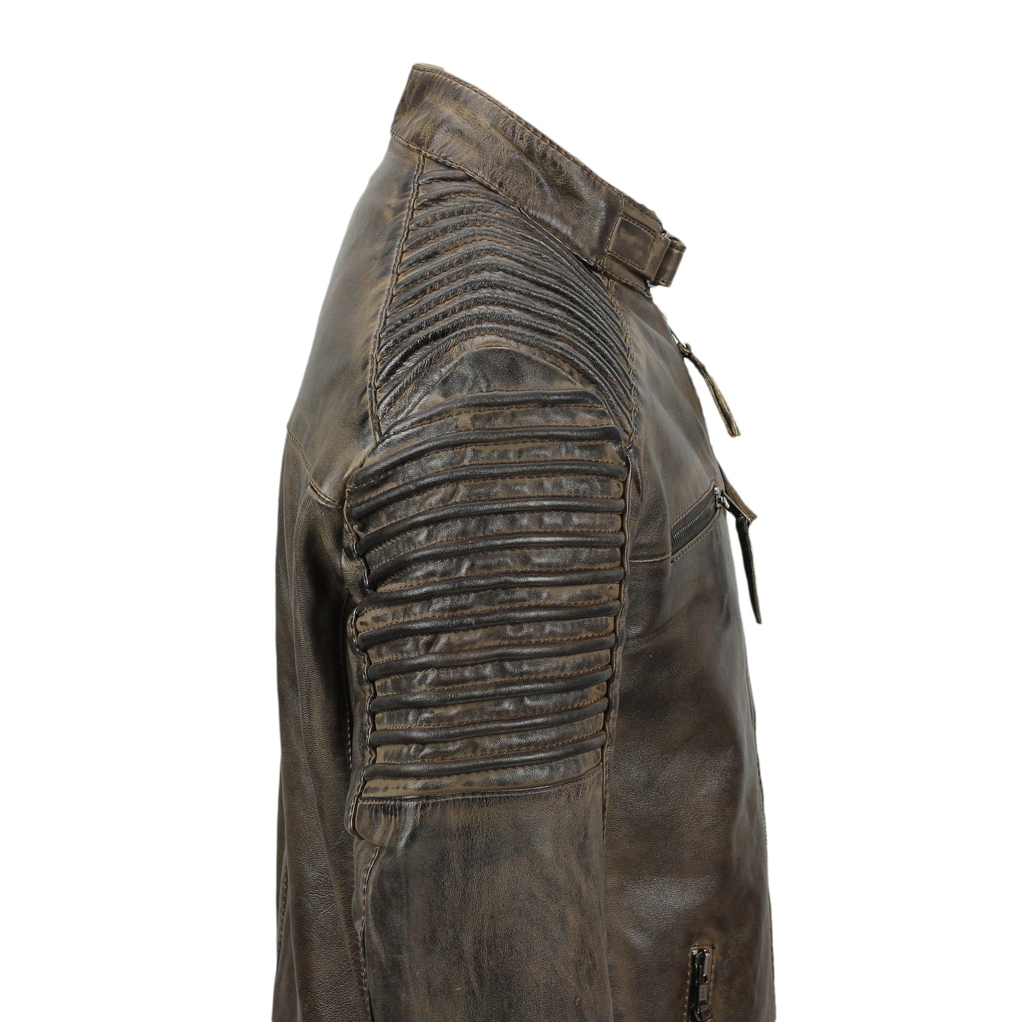 Mens Fraser Racer Biker Leather Jacket Sale