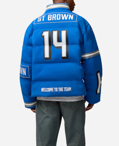 Amon-Ra St. Brown Detroit Lions Off Season Puffer Jacket