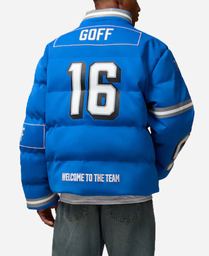 Jared Goff Detroit Lions Off Season Puffer Jacket