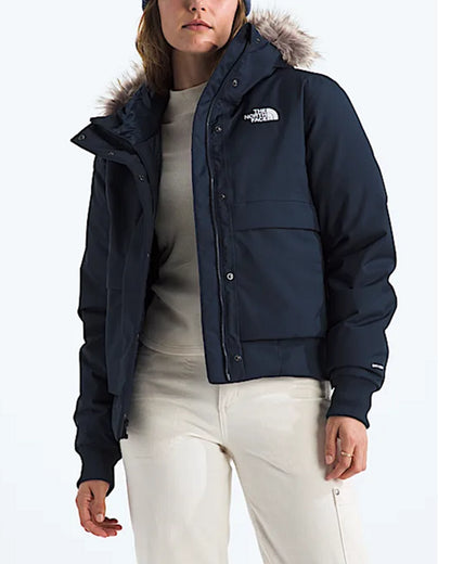 North-Face-Blue-Bomber-Jacket-Women