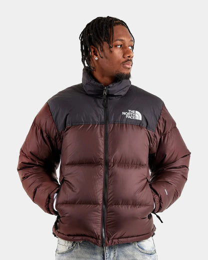 North-Face-Puffer-Jacket-Black-And-Brown