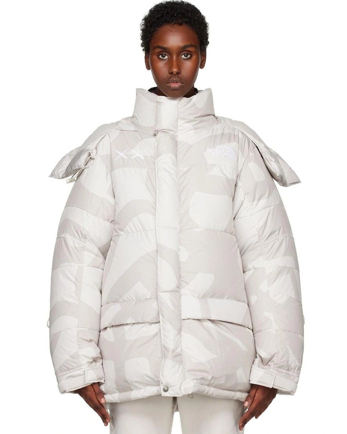 North-Face-X-Kaws-Jacket-White