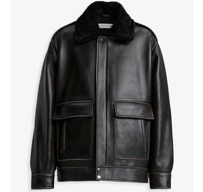 Nour Hammour Leather Jacket Drey