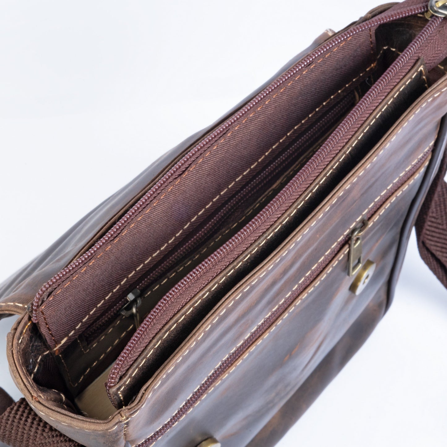 Vintage Stylish Leather Crossbody Bag