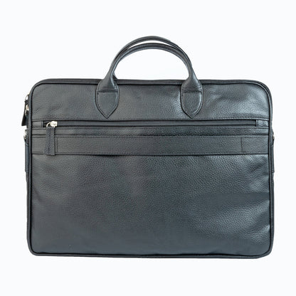 Vintage Midnight Leather Laptop Bag