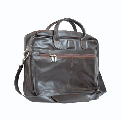 Slim Leather Office Bag For Laptop