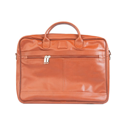 Slim Leather Office Bag For Laptop