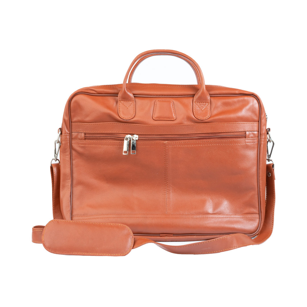 Slim Leather Office Bag For Laptop