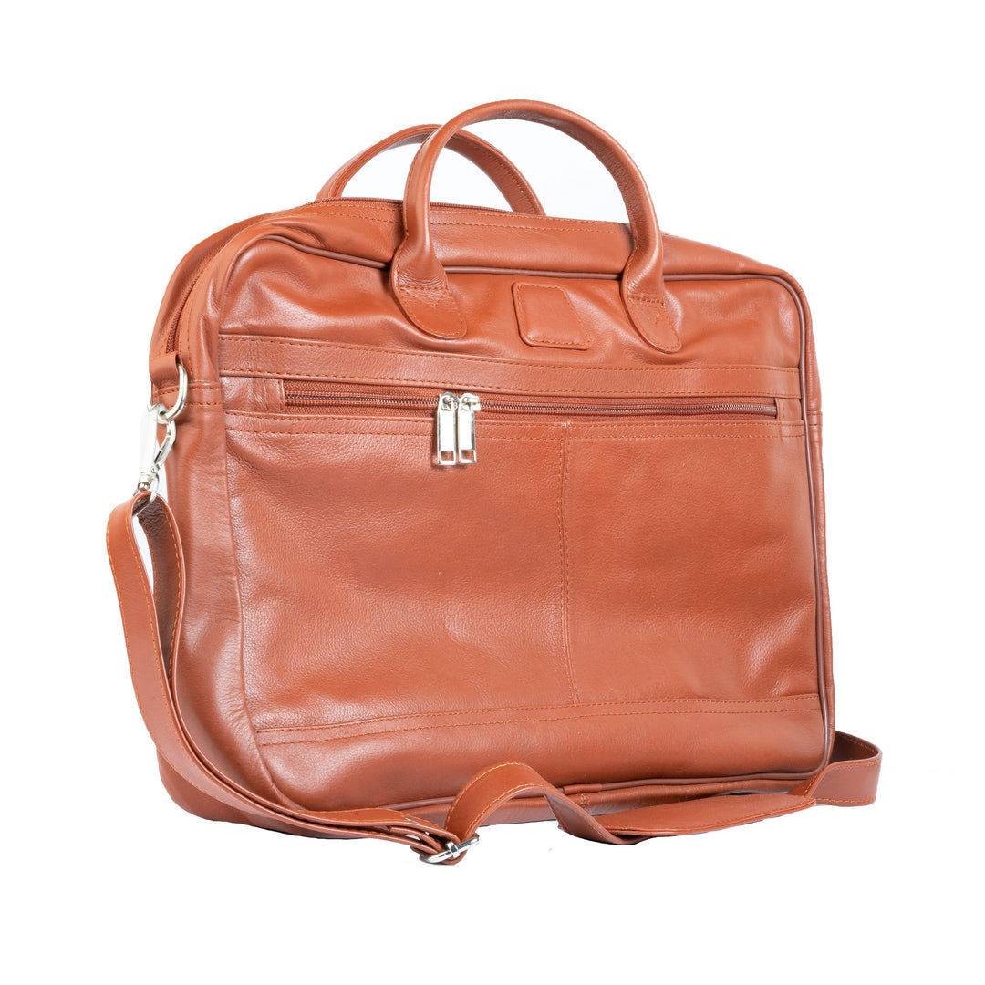 Slim Leather Office Bag For Laptop