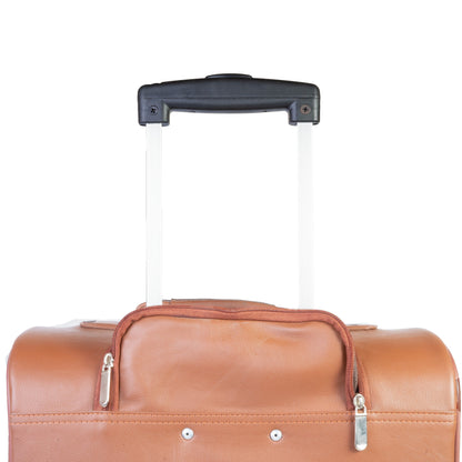 Modern Spin Leather Cabin Trolley Bag