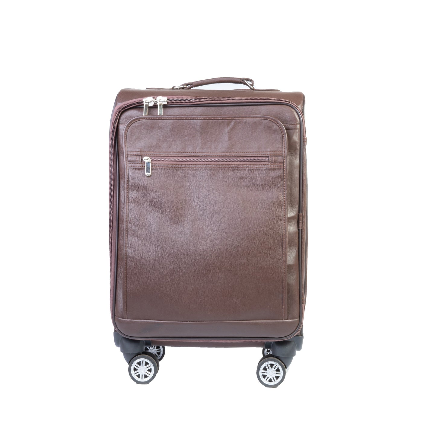 Modern Spin Leather Cabin Trolley Bag