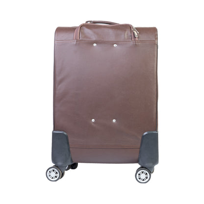 SPIN LEATHER CABIN TROLLEY BAG