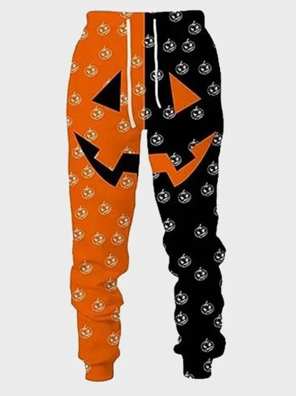 Orange and Black Pumpkin Tracksuit