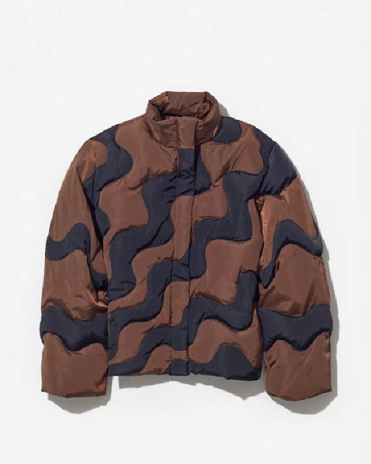 Paloma-Wool-Hokusai-Brown-Puffer-Jacket