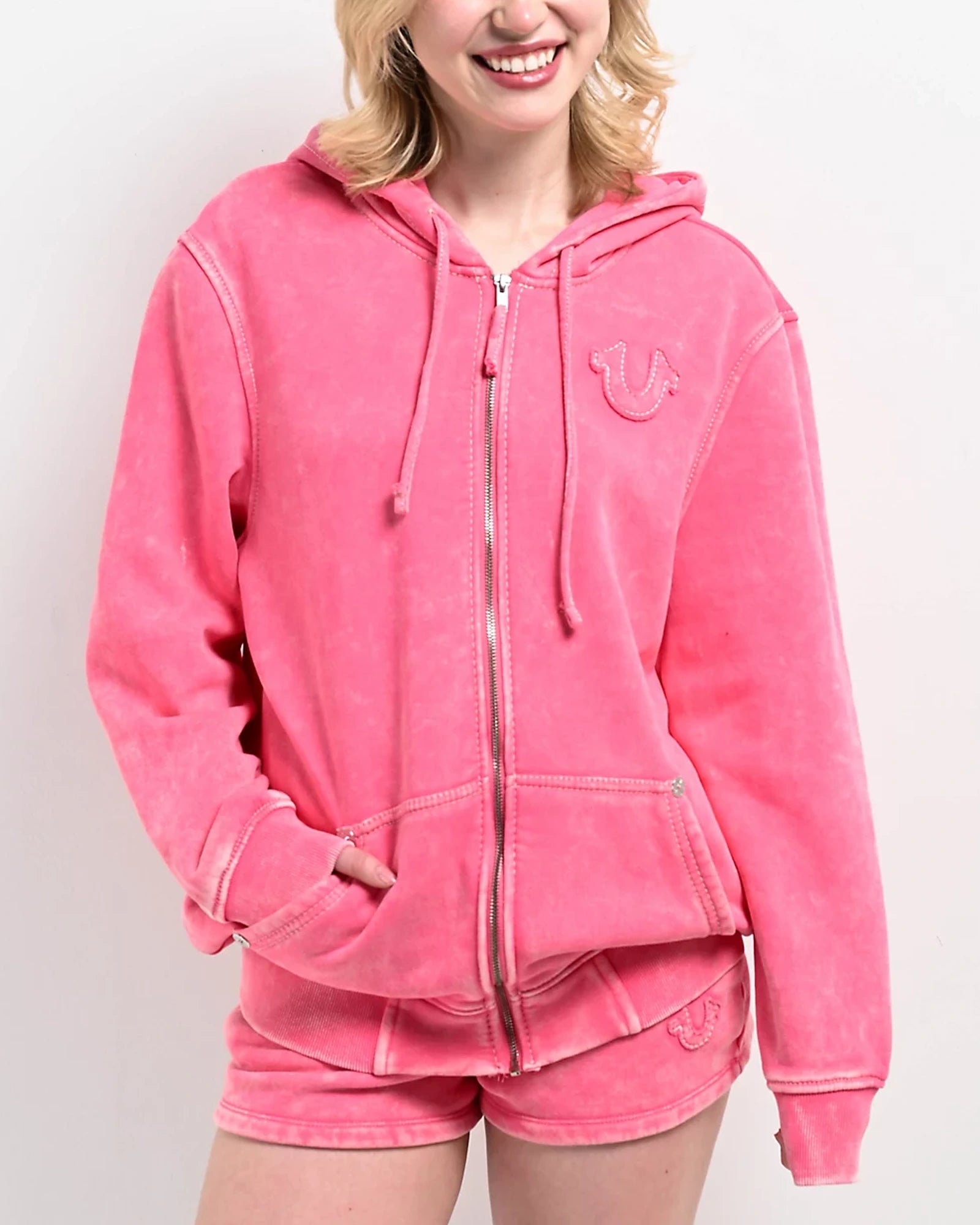 Pink-True-Religion-Hoodie-Women