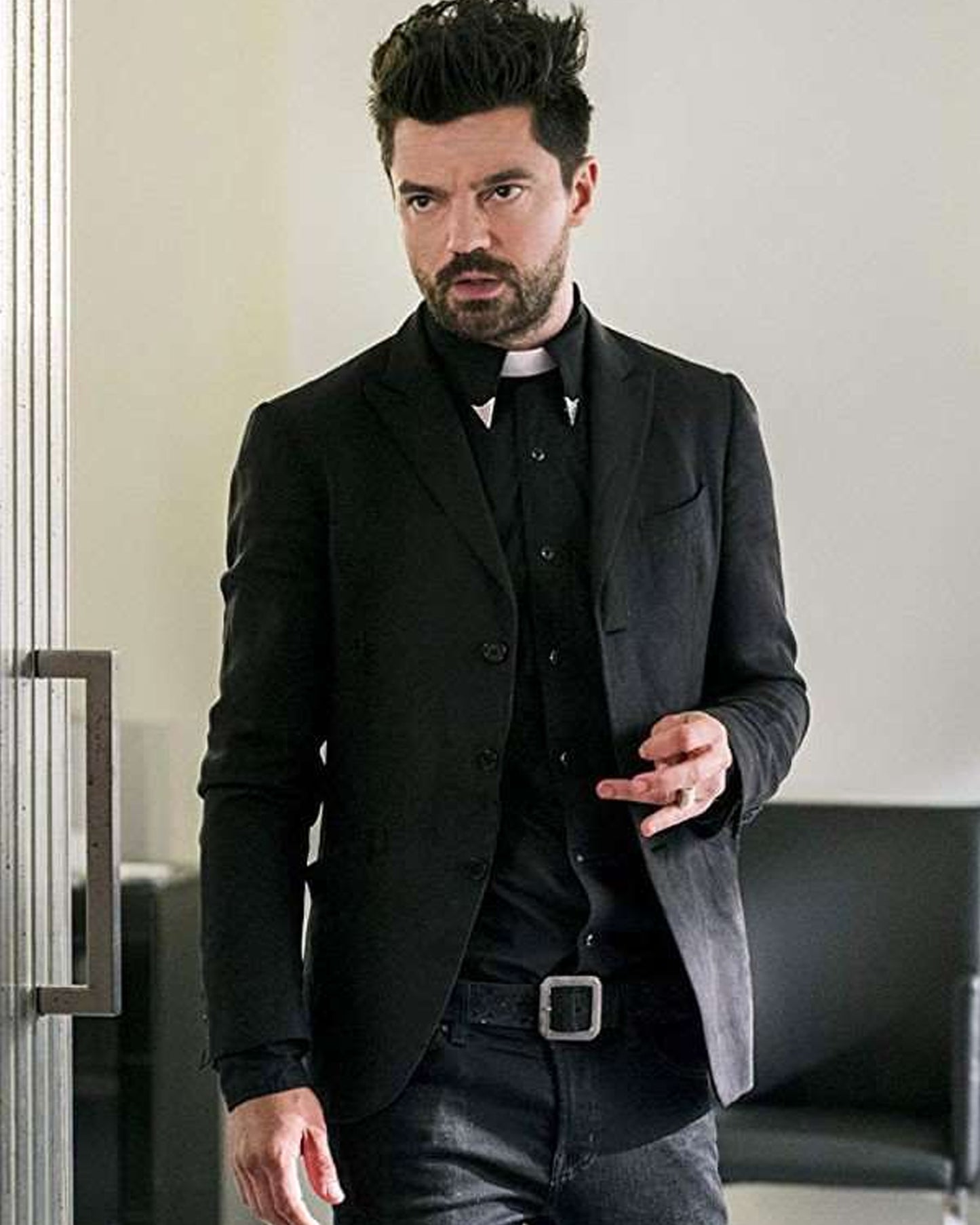 Preacher Dominic Cooper Slim Fit Suit Blazer Coat