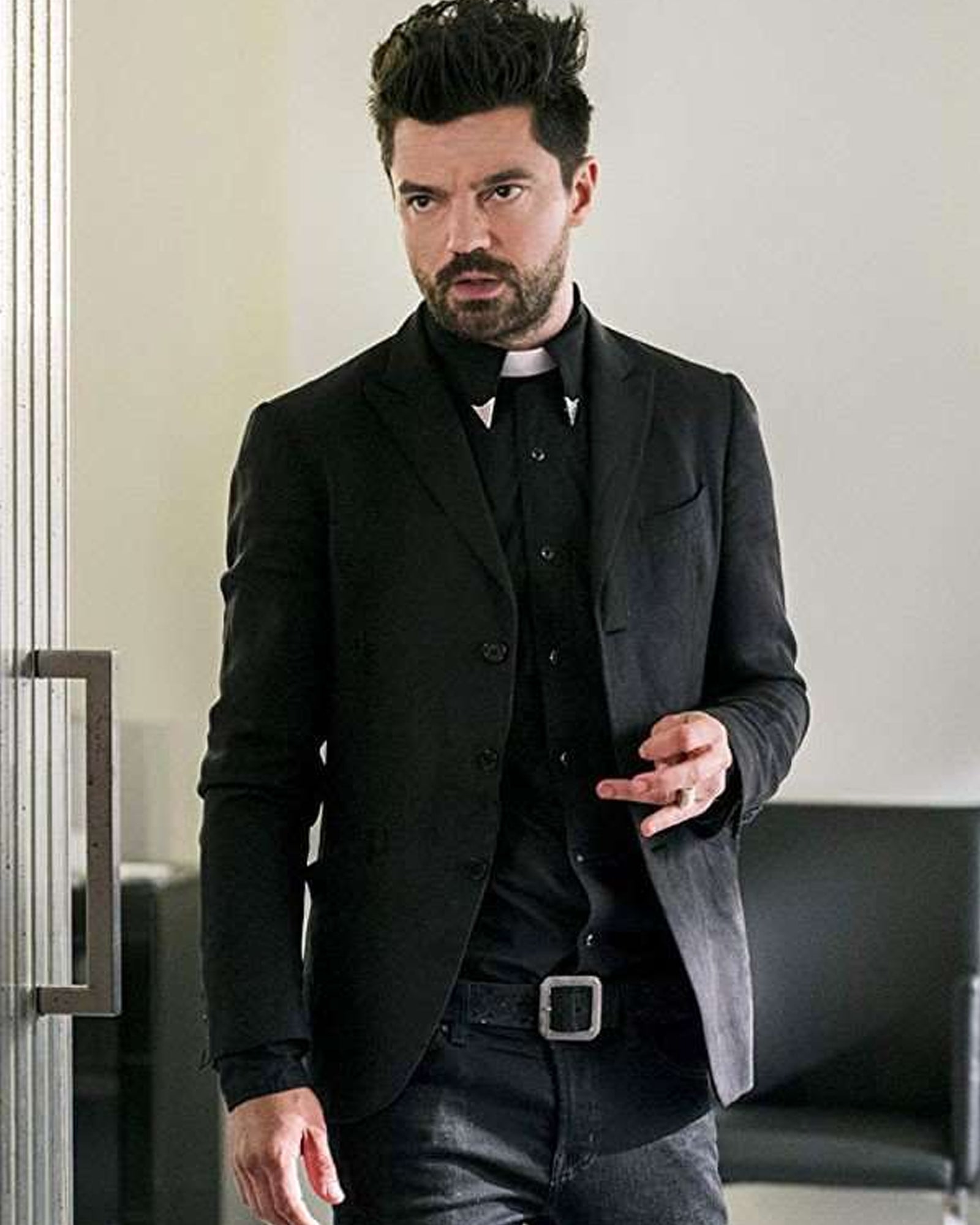 Preacher Dominic Cooper Slim Fit Suit Blazer Coat