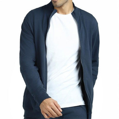 Men's Beringen Fleece Blue Hoodie