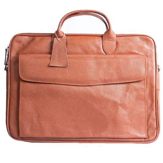 Vintage Midnight Leather Laptop Bag
