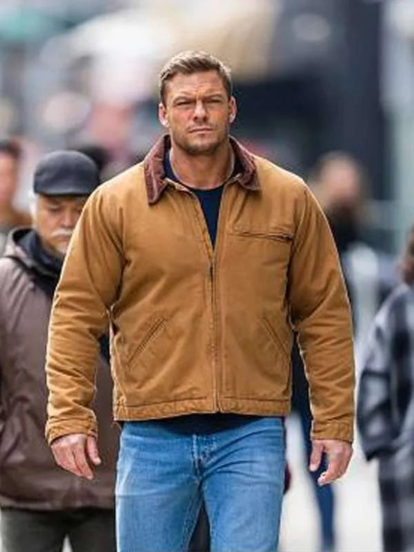 Reacher-S02-Alan-Ritchson-Brown-Cotton-Jacket