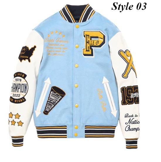 Real Pelle Pelle Varsity Jacket  - Zing Apparel