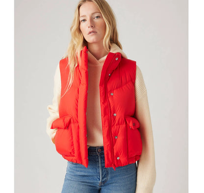 Red_Bubble_Vest_Women_On_Sale