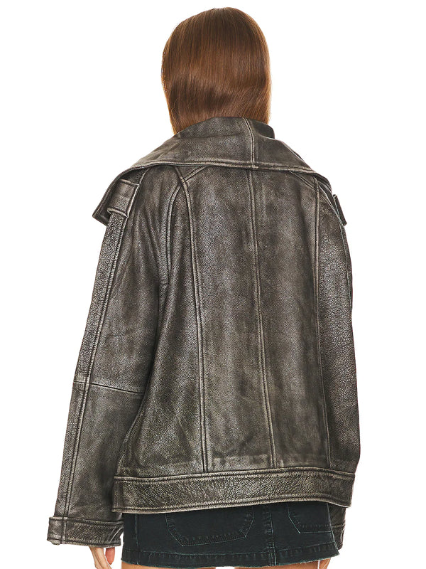 Remain Leather Jacket Back