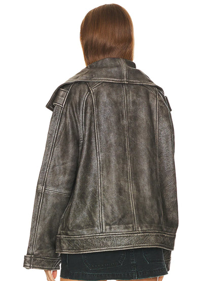 Remain Leather Jacket Back
