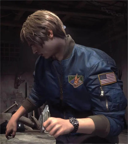 Resident Evil 4 Remake Leon Kennedy Blue Cosplay Jacket