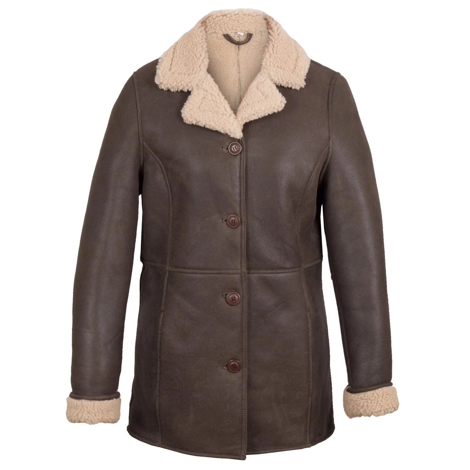 Rhianna Leather Sheepskin Flying Jacket