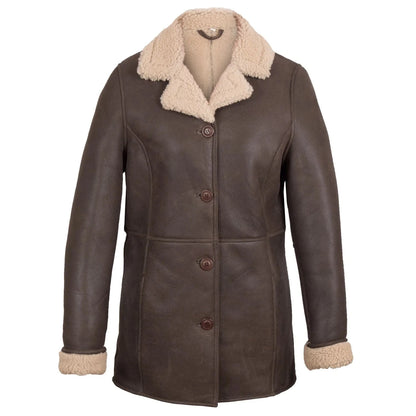 Rhianna Leather Sheepskin Flying Jacket