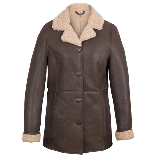 Rhianna Leather Sheepskin Flying Jacket