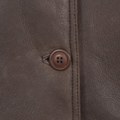 Rhianna Leather Sheepskin Flying Jacket For Sale