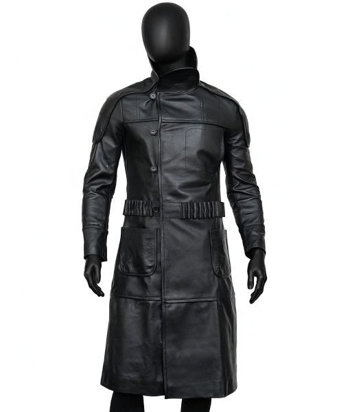 Black Real Leather Coat