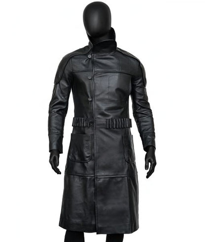 Black Real Leather Coat