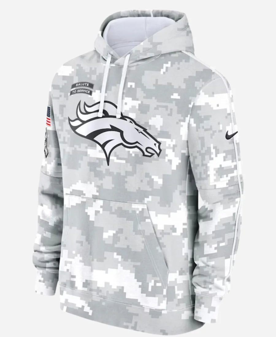 Salute To Service Denver Broncos Camo 2024 Hoodie