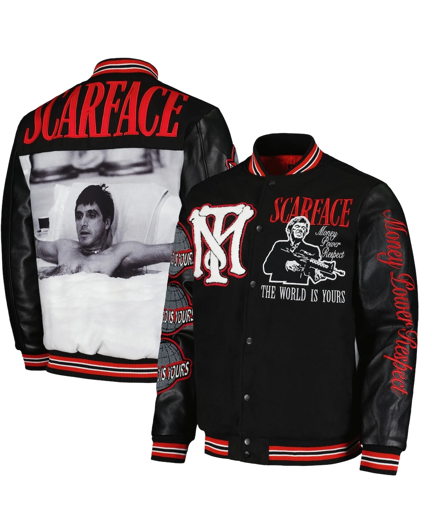 Scarface-Tm-X-Reason-Collab-Patched-Wool-Varsity-Jacket-Black