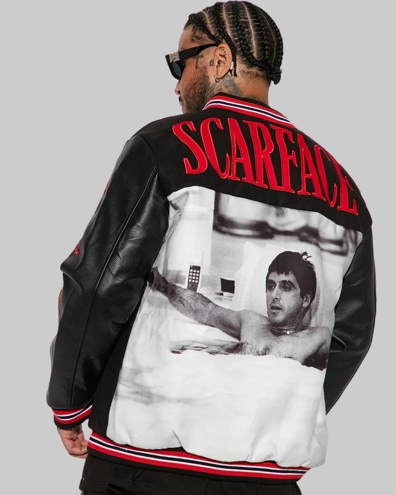 Scarface-Varsity-Black-Jacket-BackView