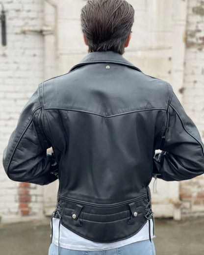 Schott-Biker-Leather-Jacket-Back