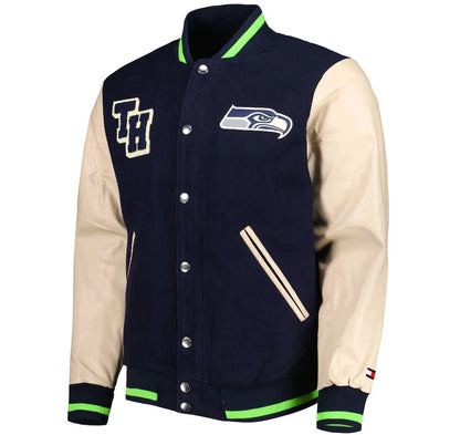 NFL Seattle Seahawks レザージャケット NFL Seattle Seahawks レザージャケット アメリカンフットボール