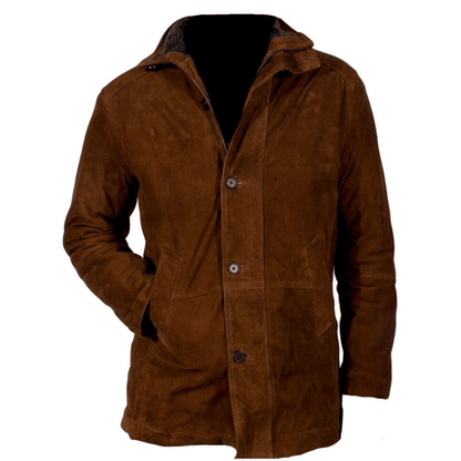 Robert Taylor Sheriff Suede Jacket, Brown