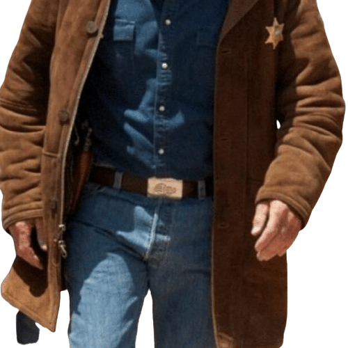 Robert Taylor Sheriff Suede Jacket, Brown