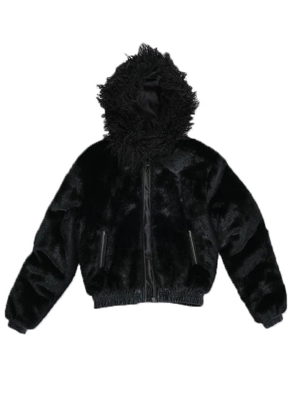 Shop Jaded London Fur Jacket Hood